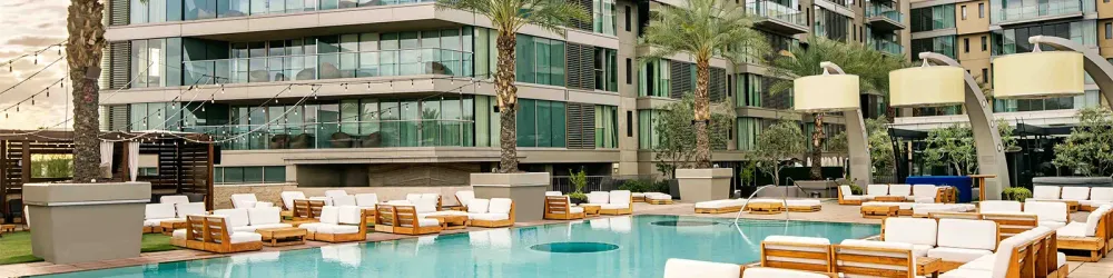 Pool area at W Scottsdale